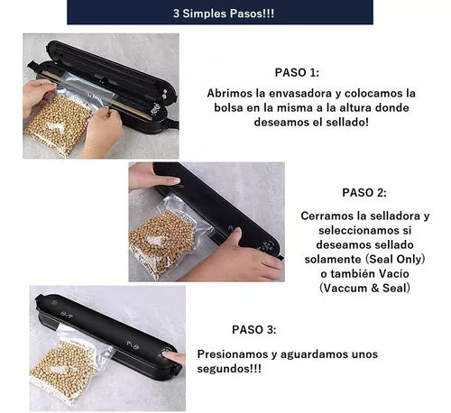 🥑Maquina Selladora De Bolsas Al Vacio VACUUM SEALER con el 30% de descuento🔥